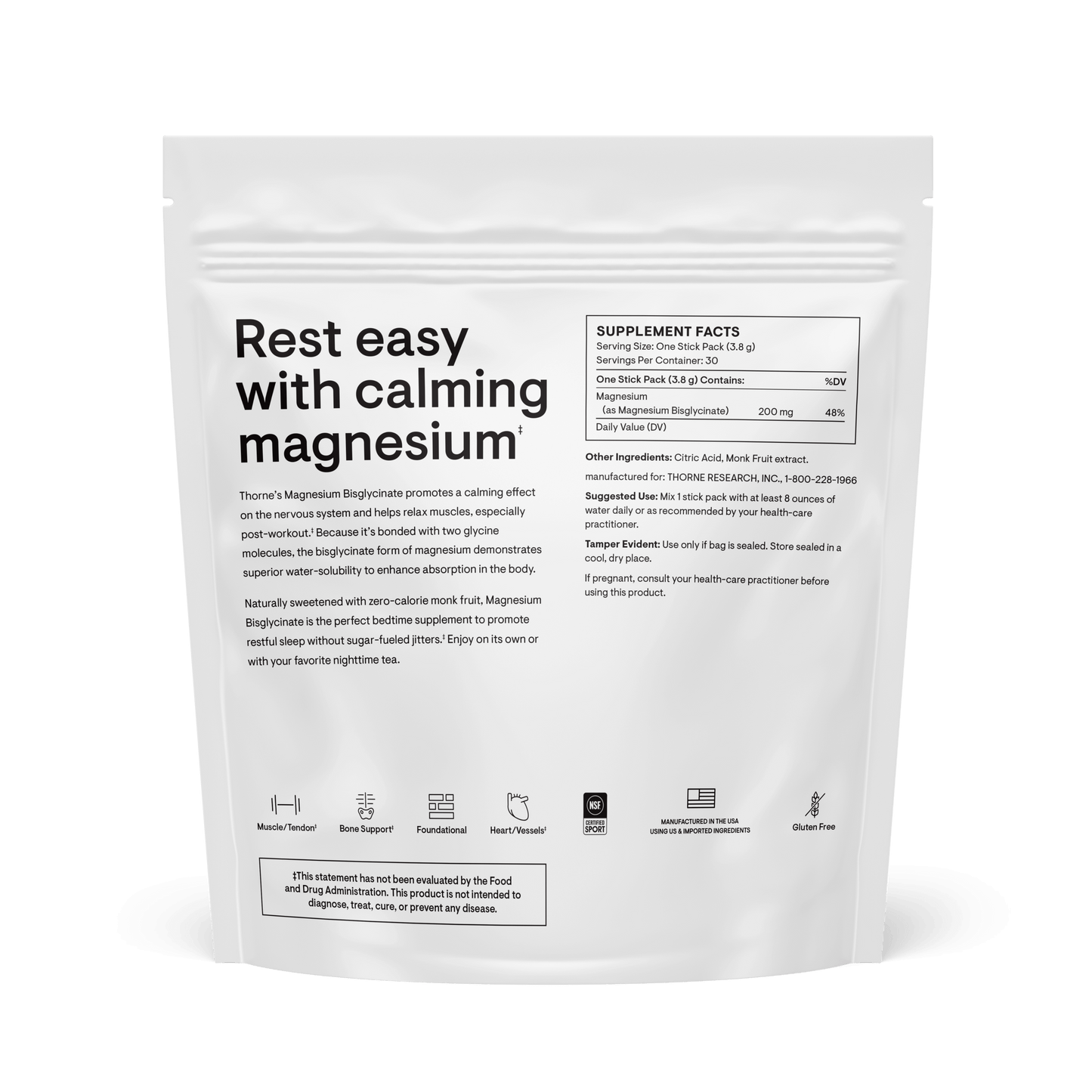 Magnesium Bisglycinate - Travel Packs - Nutrition House