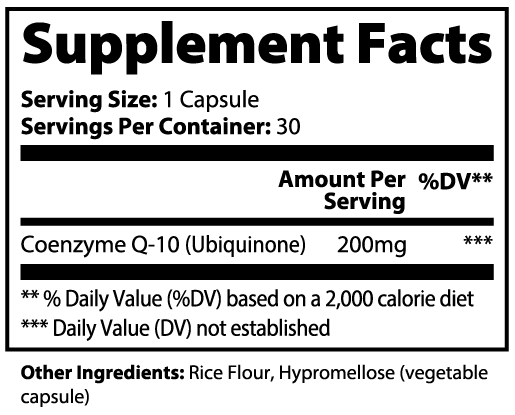 CoQ10 Ubiquinone - Nutrition House